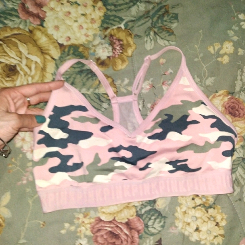 Victoria Secret PINK Camo Bra Top.